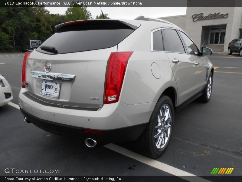 Silver Coast Metallic / Shale/Brownstone 2013 Cadillac SRX Performance FWD