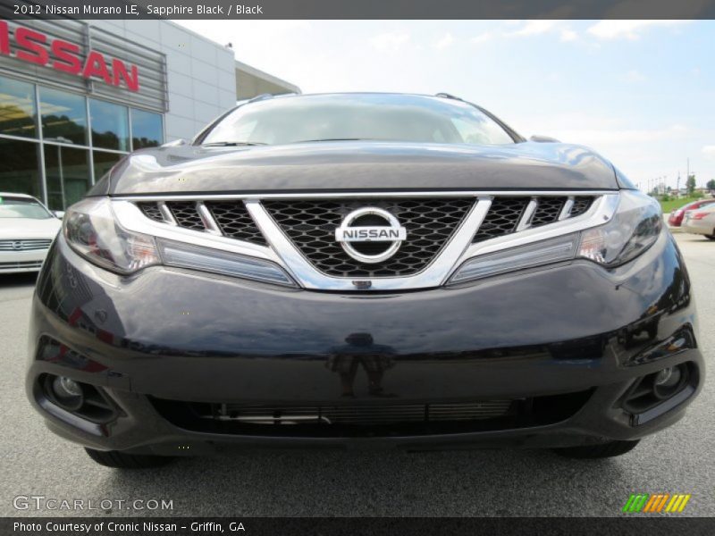 Sapphire Black / Black 2012 Nissan Murano LE