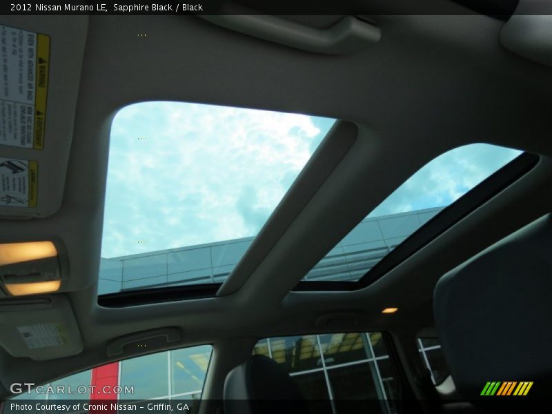 Sapphire Black / Black 2012 Nissan Murano LE