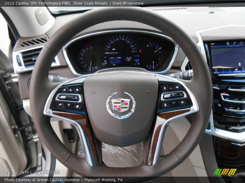 Silver Coast Metallic / Shale/Brownstone 2013 Cadillac SRX Performance FWD