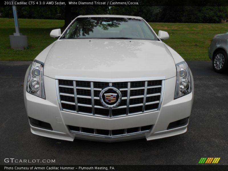 White Diamond Tricoat / Cashmere/Cocoa 2013 Cadillac CTS 4 3.0 AWD Sedan