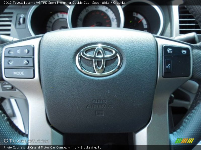 Super White / Graphite 2012 Toyota Tacoma V6 TRD Sport Prerunner Double Cab