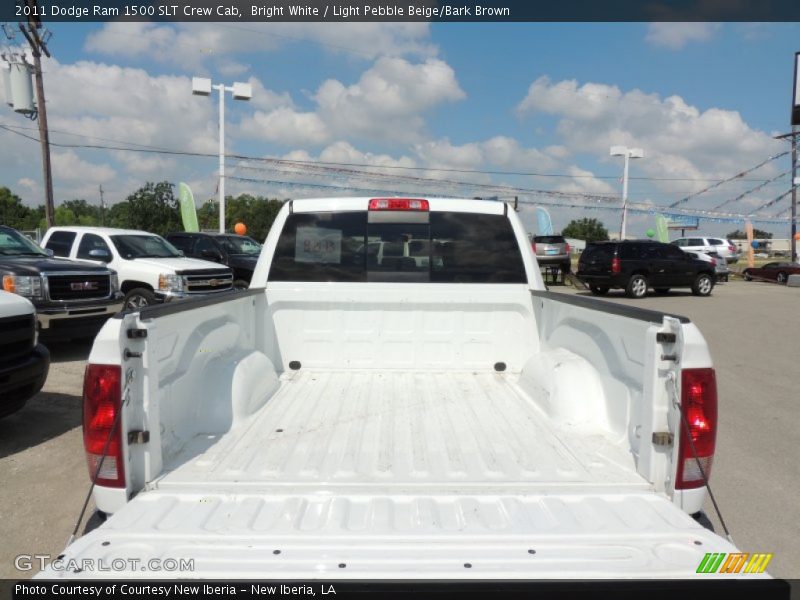 Bright White / Light Pebble Beige/Bark Brown 2011 Dodge Ram 1500 SLT Crew Cab