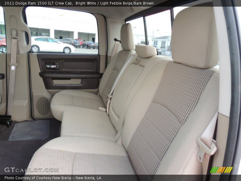 Bright White / Light Pebble Beige/Bark Brown 2011 Dodge Ram 1500 SLT Crew Cab