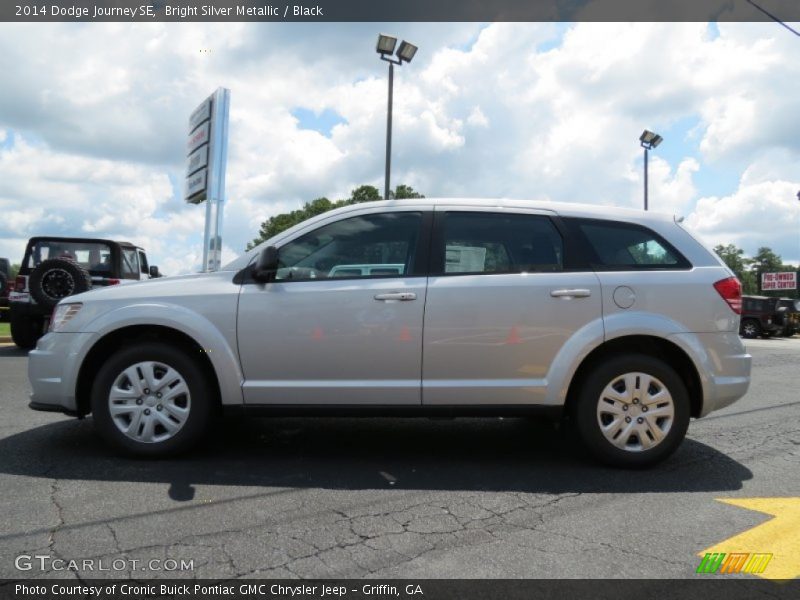 Bright Silver Metallic / Black 2014 Dodge Journey SE