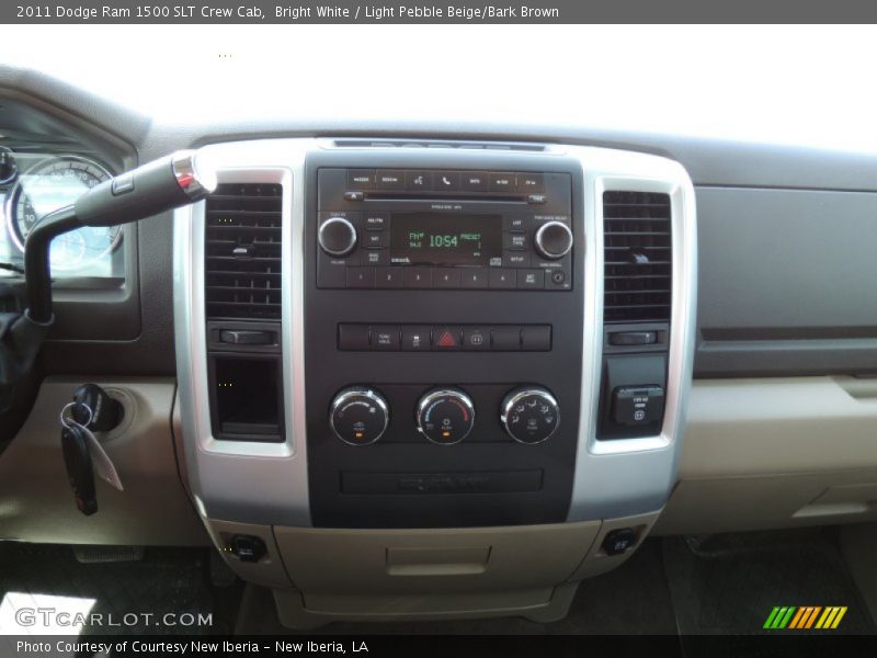 Bright White / Light Pebble Beige/Bark Brown 2011 Dodge Ram 1500 SLT Crew Cab