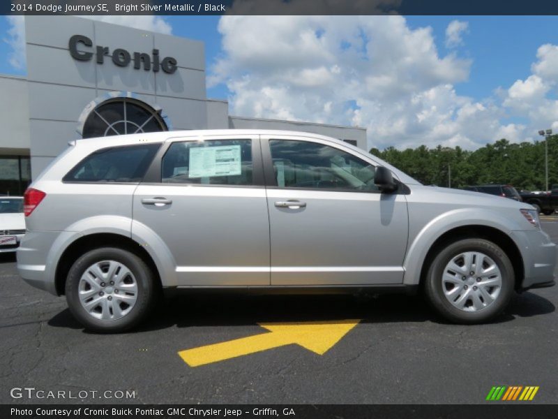 Bright Silver Metallic / Black 2014 Dodge Journey SE