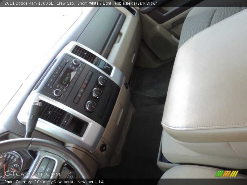 Bright White / Light Pebble Beige/Bark Brown 2011 Dodge Ram 1500 SLT Crew Cab