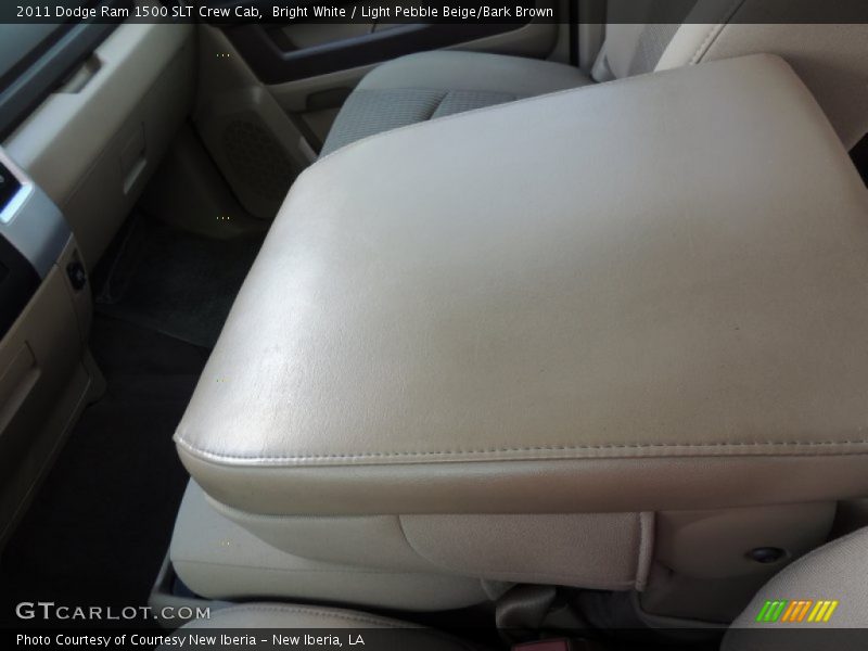 Bright White / Light Pebble Beige/Bark Brown 2011 Dodge Ram 1500 SLT Crew Cab