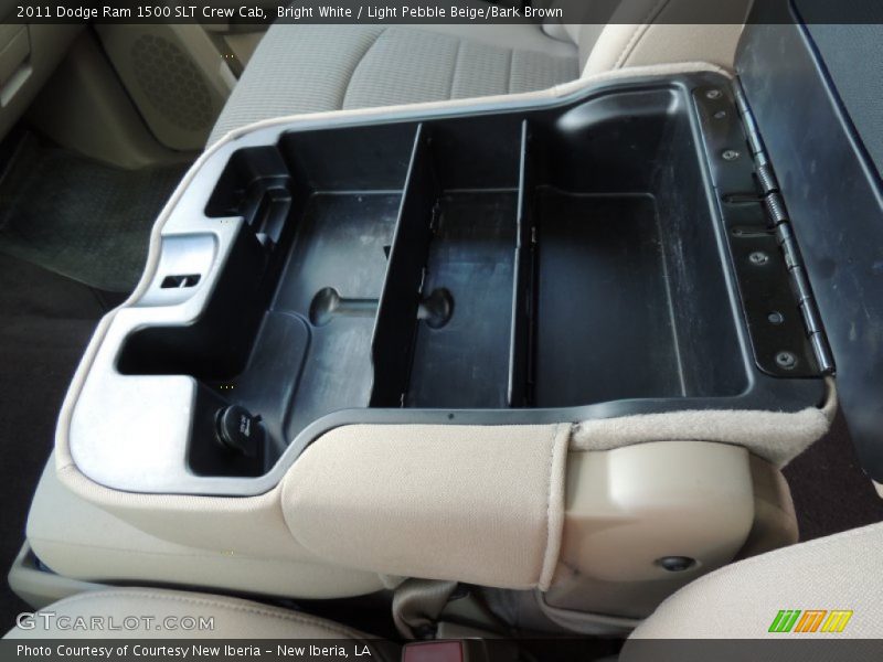 Bright White / Light Pebble Beige/Bark Brown 2011 Dodge Ram 1500 SLT Crew Cab