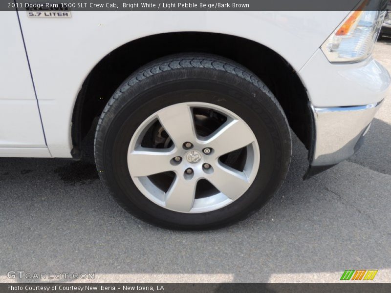 Bright White / Light Pebble Beige/Bark Brown 2011 Dodge Ram 1500 SLT Crew Cab
