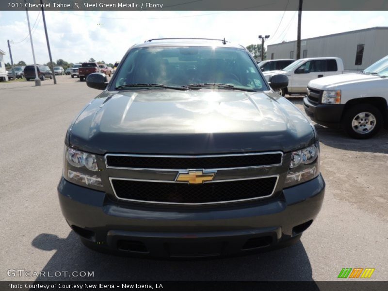 Steel Green Metallic / Ebony 2011 Chevrolet Tahoe LS