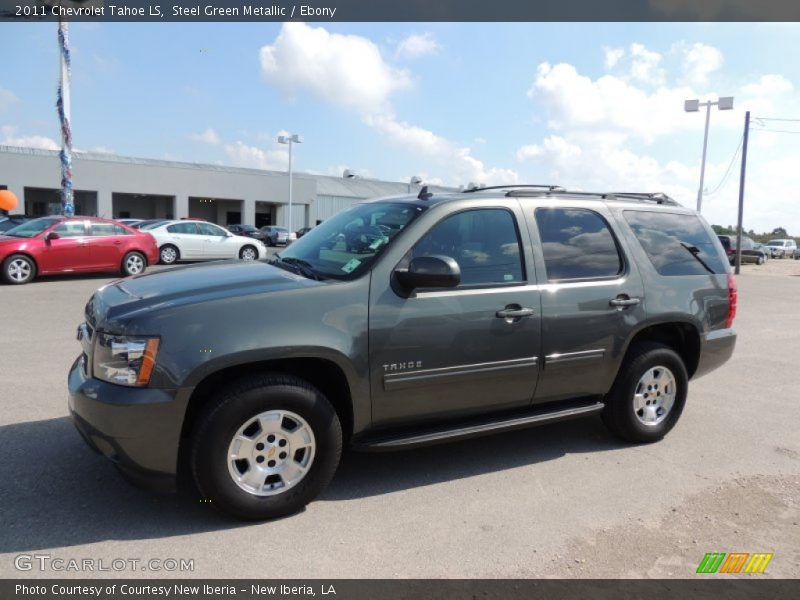 Steel Green Metallic / Ebony 2011 Chevrolet Tahoe LS