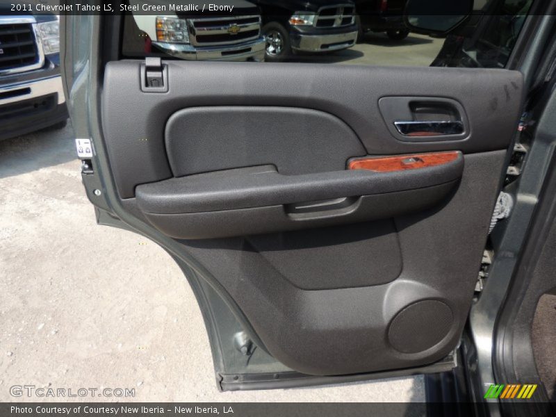 Steel Green Metallic / Ebony 2011 Chevrolet Tahoe LS