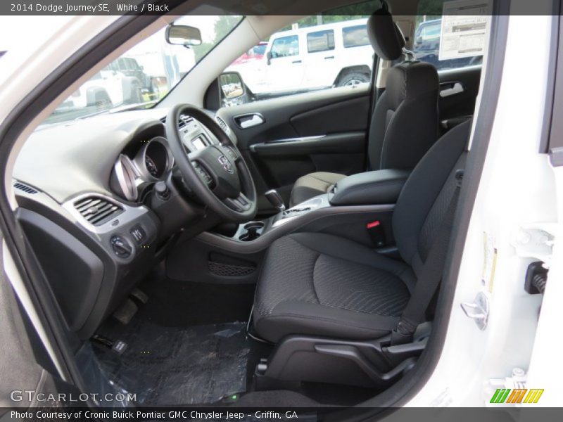 White / Black 2014 Dodge Journey SE