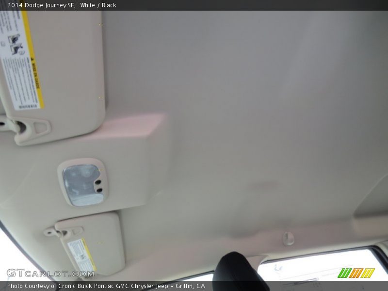 White / Black 2014 Dodge Journey SE