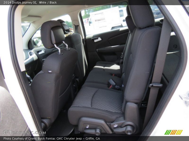 White / Black 2014 Dodge Journey SE