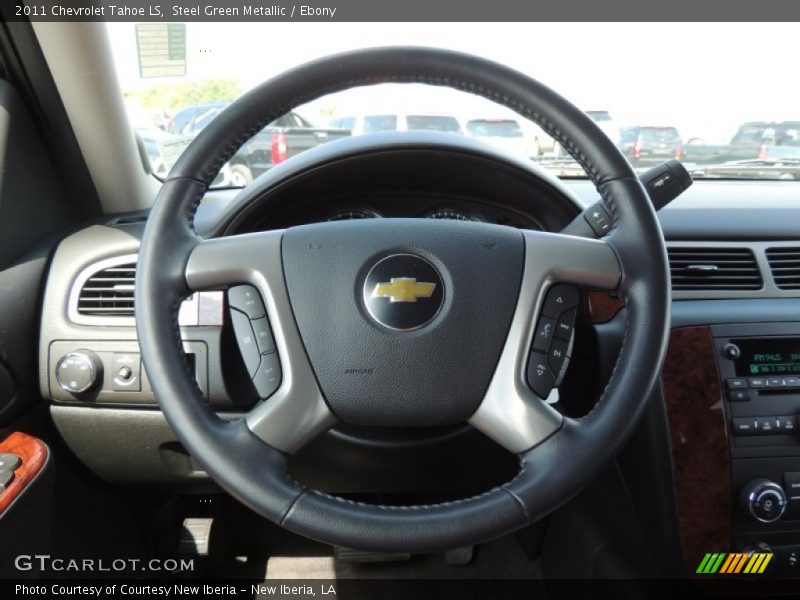 Steel Green Metallic / Ebony 2011 Chevrolet Tahoe LS