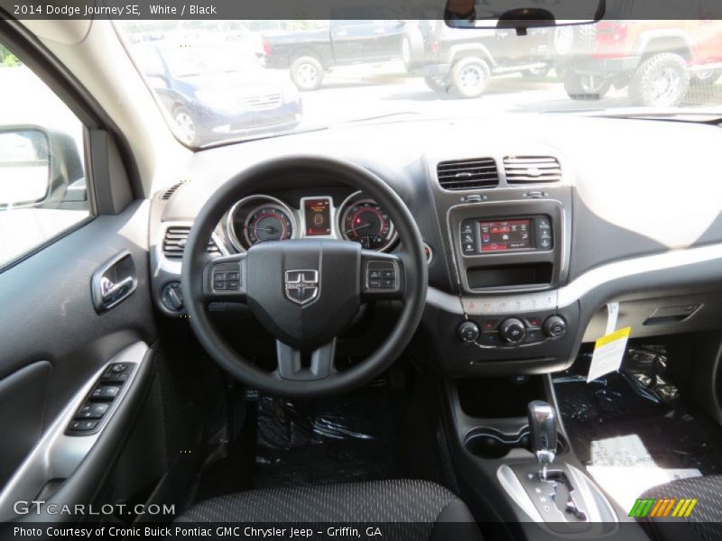 White / Black 2014 Dodge Journey SE