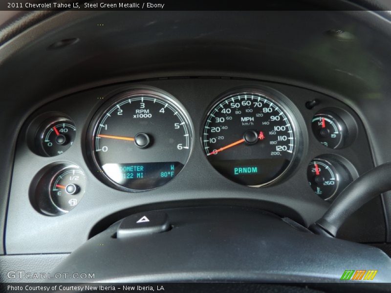 Steel Green Metallic / Ebony 2011 Chevrolet Tahoe LS