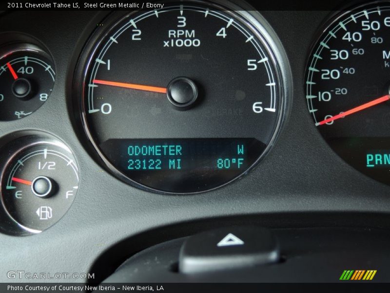 Steel Green Metallic / Ebony 2011 Chevrolet Tahoe LS
