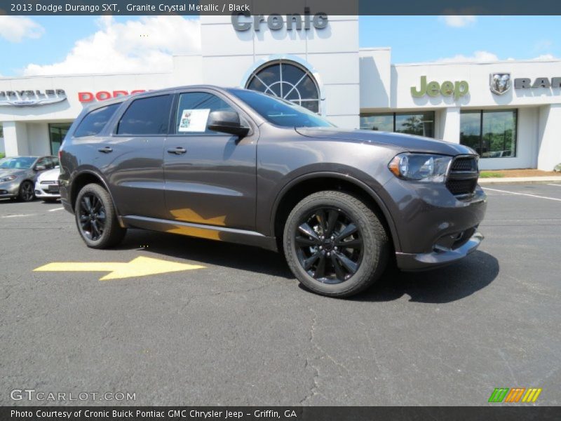 Granite Crystal Metallic / Black 2013 Dodge Durango SXT