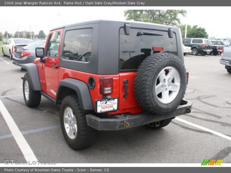 Flame Red / Dark Slate Gray/Medium Slate Gray 2009 Jeep Wrangler Rubicon 4x4