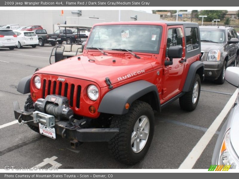 Flame Red / Dark Slate Gray/Medium Slate Gray 2009 Jeep Wrangler Rubicon 4x4