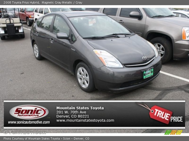 Magnetic Gray Metallic / Gray 2008 Toyota Prius Hybrid