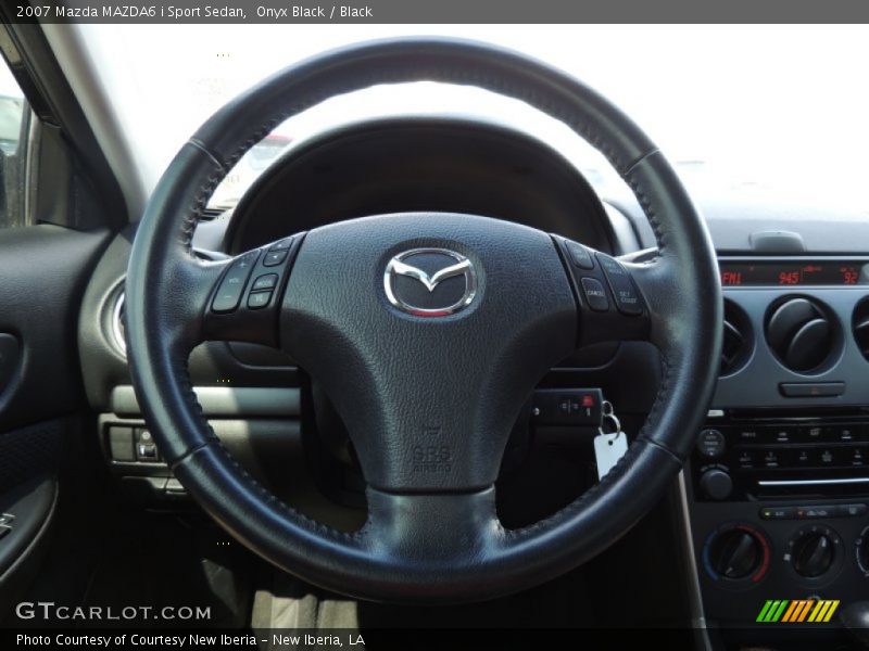 Onyx Black / Black 2007 Mazda MAZDA6 i Sport Sedan