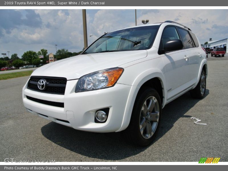 Super White / Dark Charcoal 2009 Toyota RAV4 Sport 4WD
