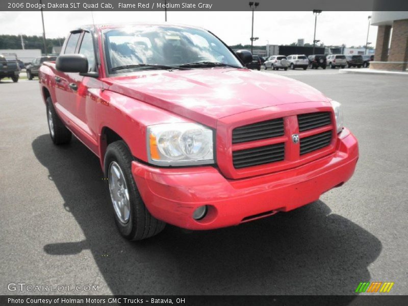 Flame Red / Medium Slate Gray 2006 Dodge Dakota SLT Quad Cab