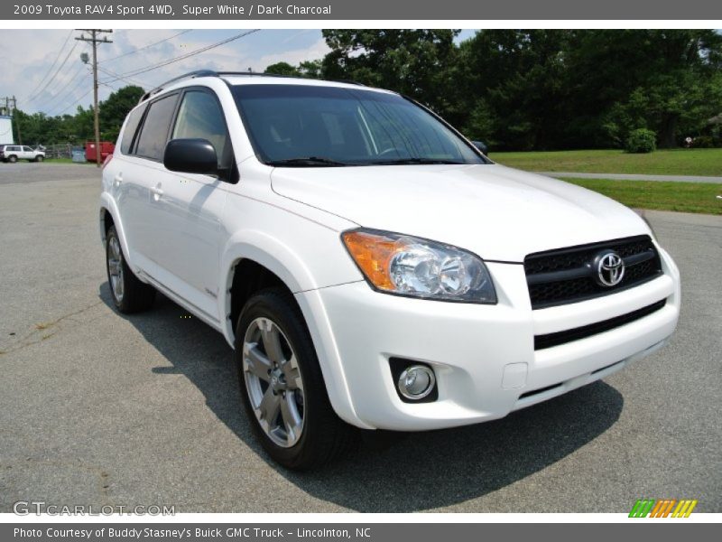 Super White / Dark Charcoal 2009 Toyota RAV4 Sport 4WD