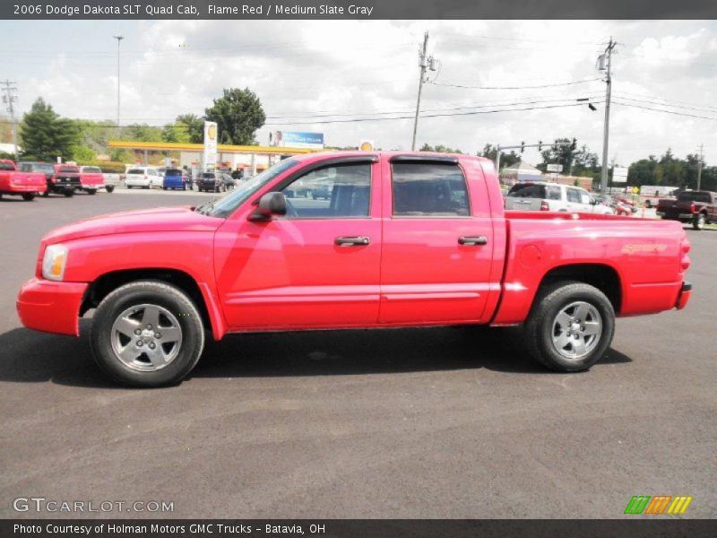 Flame Red / Medium Slate Gray 2006 Dodge Dakota SLT Quad Cab