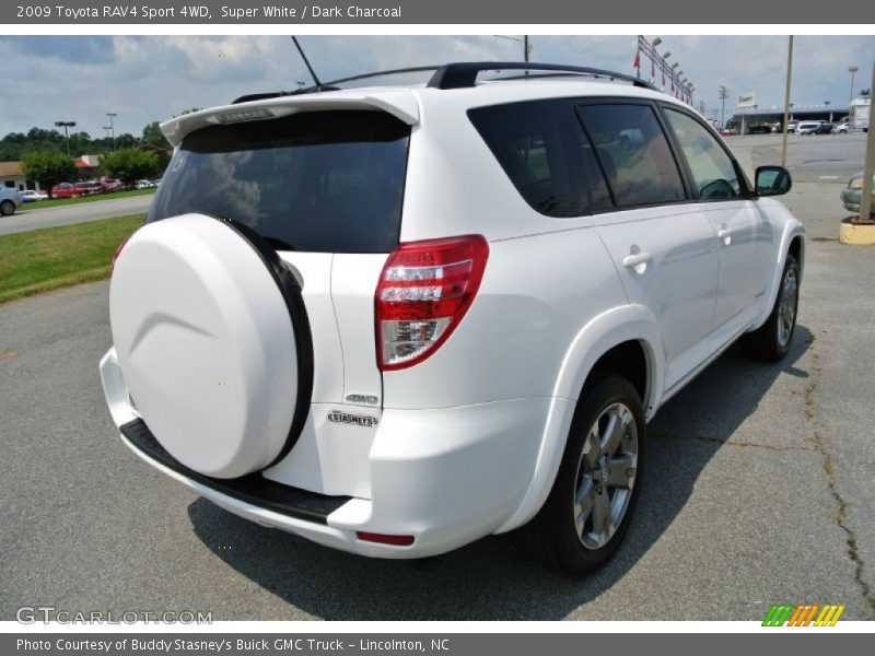 Super White / Dark Charcoal 2009 Toyota RAV4 Sport 4WD