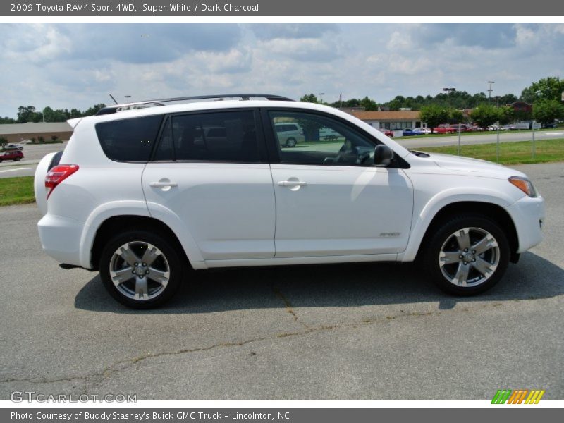 Super White / Dark Charcoal 2009 Toyota RAV4 Sport 4WD
