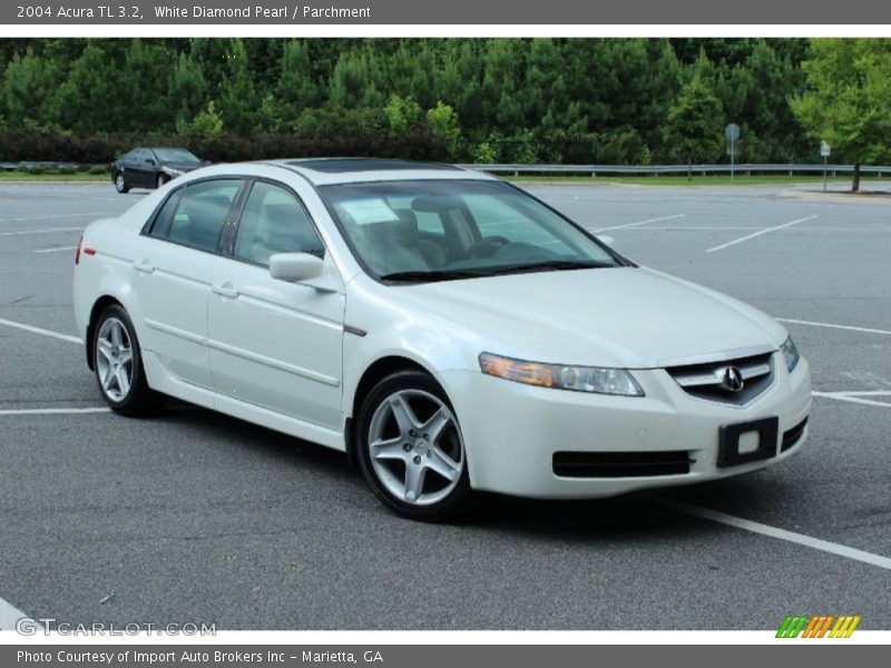 White Diamond Pearl / Parchment 2004 Acura TL 3.2