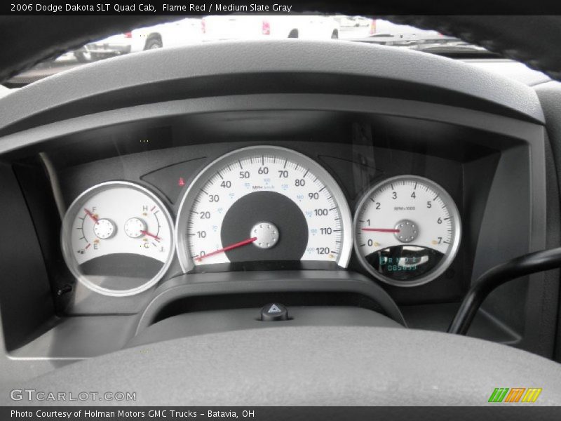 Flame Red / Medium Slate Gray 2006 Dodge Dakota SLT Quad Cab