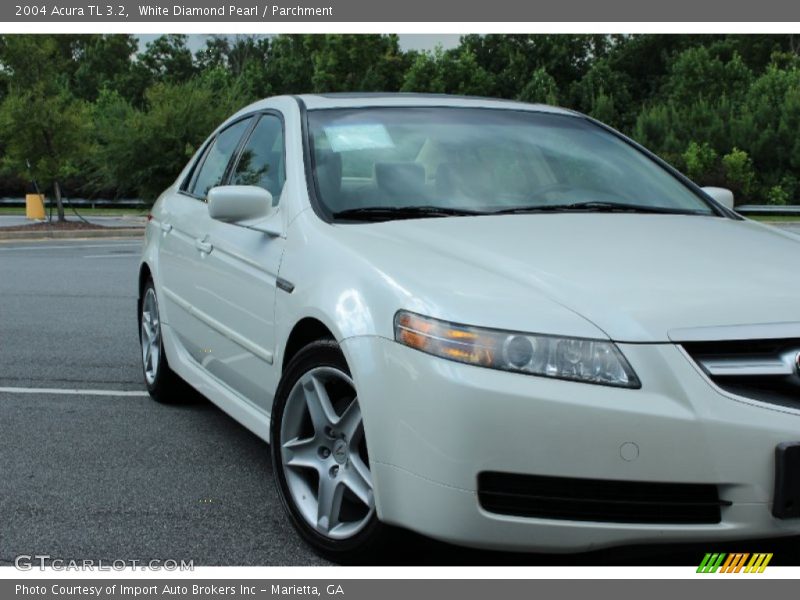 White Diamond Pearl / Parchment 2004 Acura TL 3.2