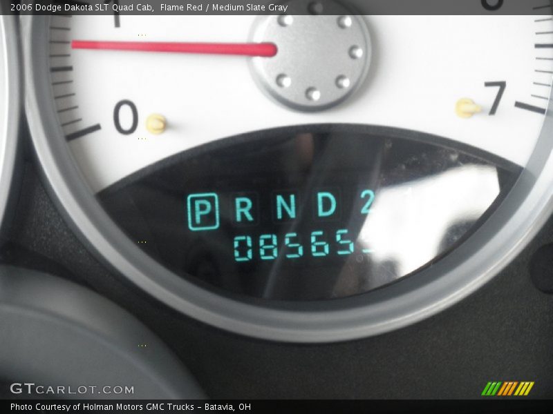 Flame Red / Medium Slate Gray 2006 Dodge Dakota SLT Quad Cab