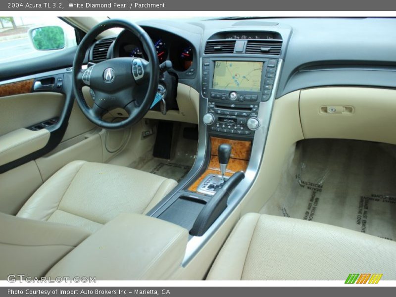 White Diamond Pearl / Parchment 2004 Acura TL 3.2