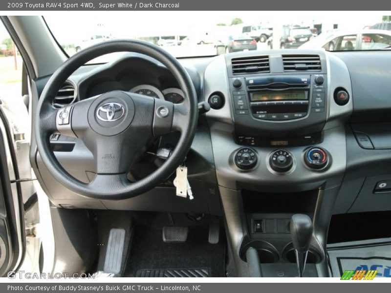 Super White / Dark Charcoal 2009 Toyota RAV4 Sport 4WD