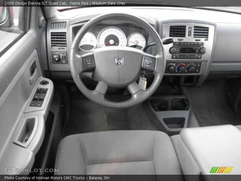 Flame Red / Medium Slate Gray 2006 Dodge Dakota SLT Quad Cab