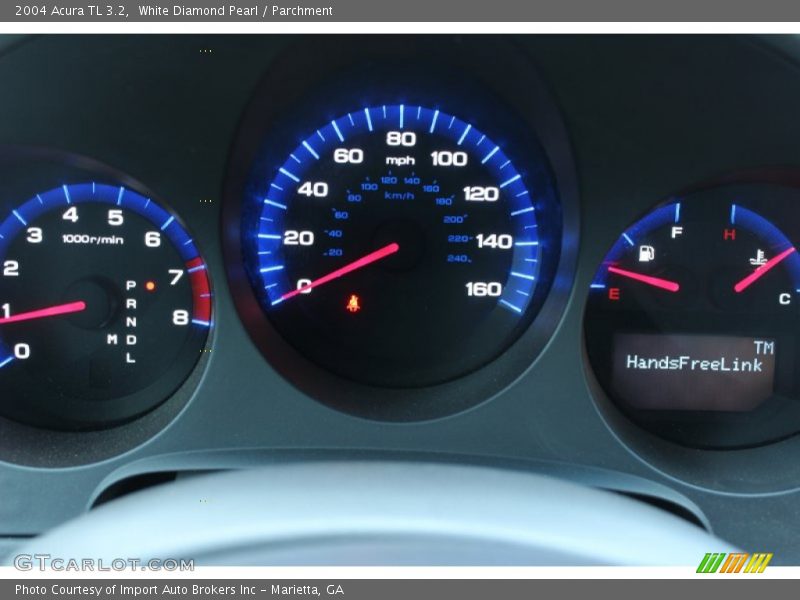 White Diamond Pearl / Parchment 2004 Acura TL 3.2