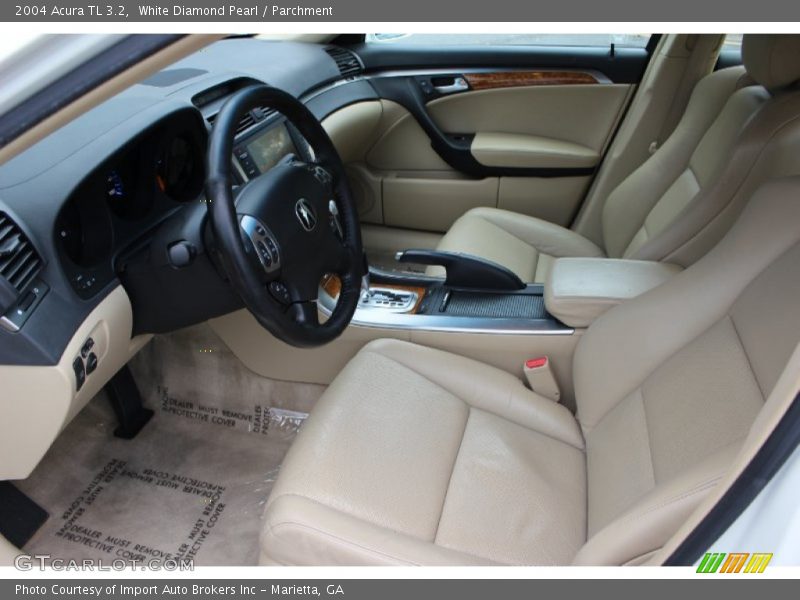 White Diamond Pearl / Parchment 2004 Acura TL 3.2
