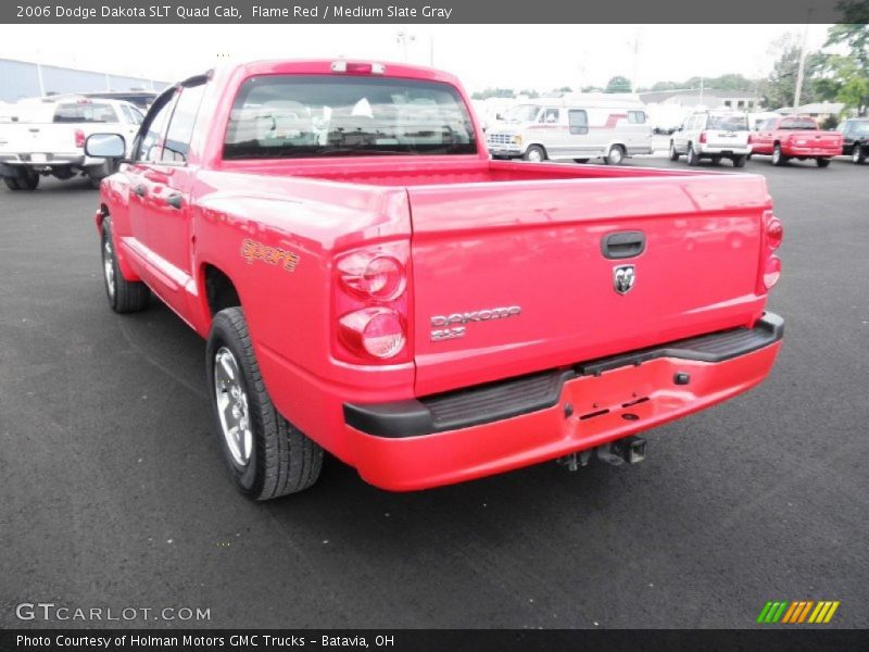 Flame Red / Medium Slate Gray 2006 Dodge Dakota SLT Quad Cab