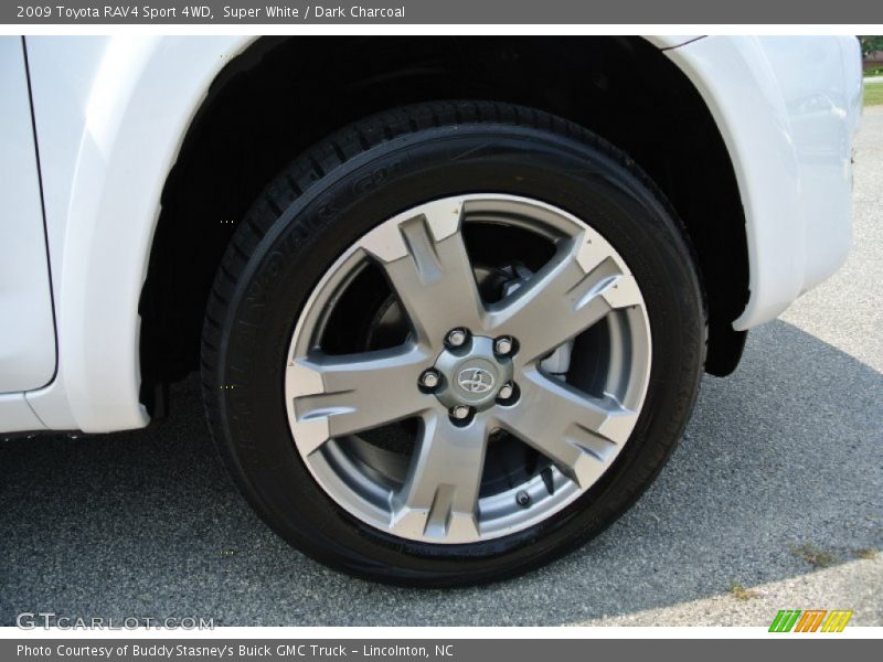 Super White / Dark Charcoal 2009 Toyota RAV4 Sport 4WD
