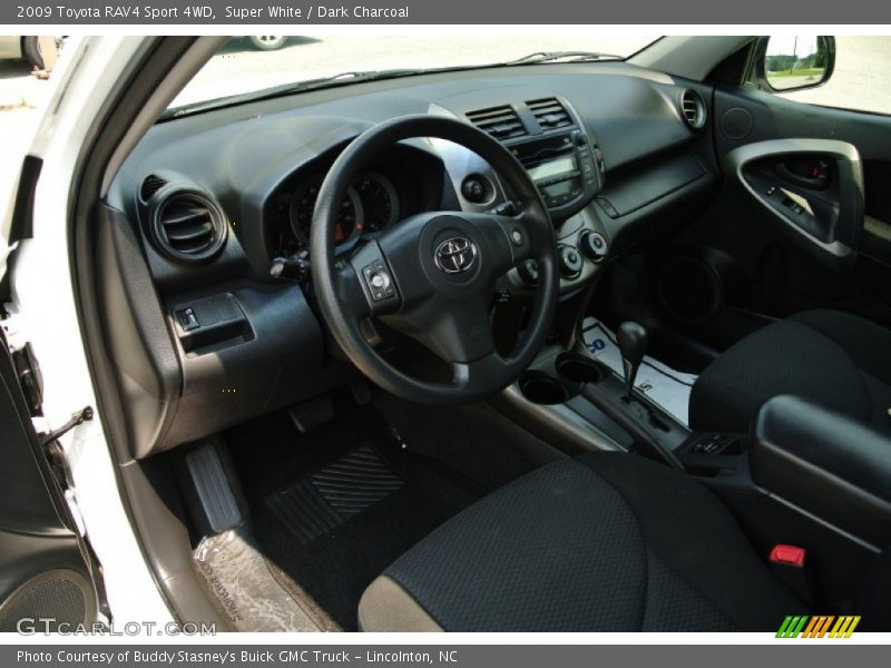 Super White / Dark Charcoal 2009 Toyota RAV4 Sport 4WD