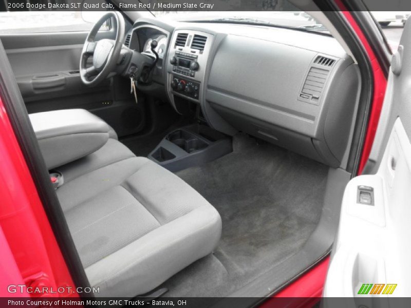 Flame Red / Medium Slate Gray 2006 Dodge Dakota SLT Quad Cab