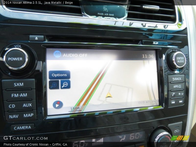 Navigation of 2014 Altima 2.5 SL